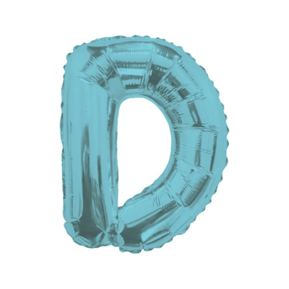 Balon folie 35cm litera D BLEU 34825-14