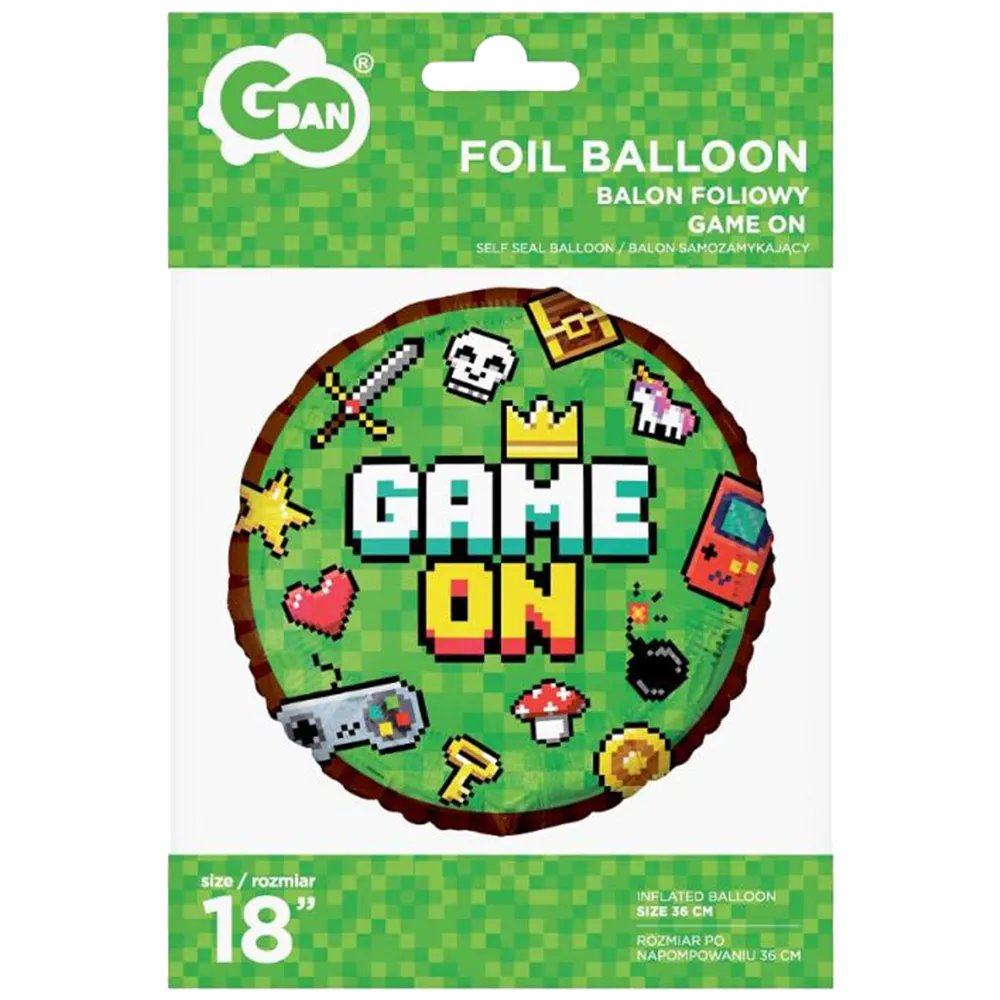 Balon Folie Game ON 45cm