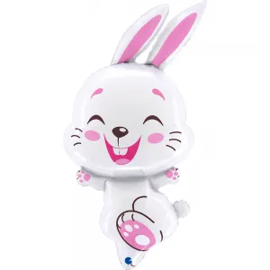 Balon Folie Figurina Iepuras Alb 91cm