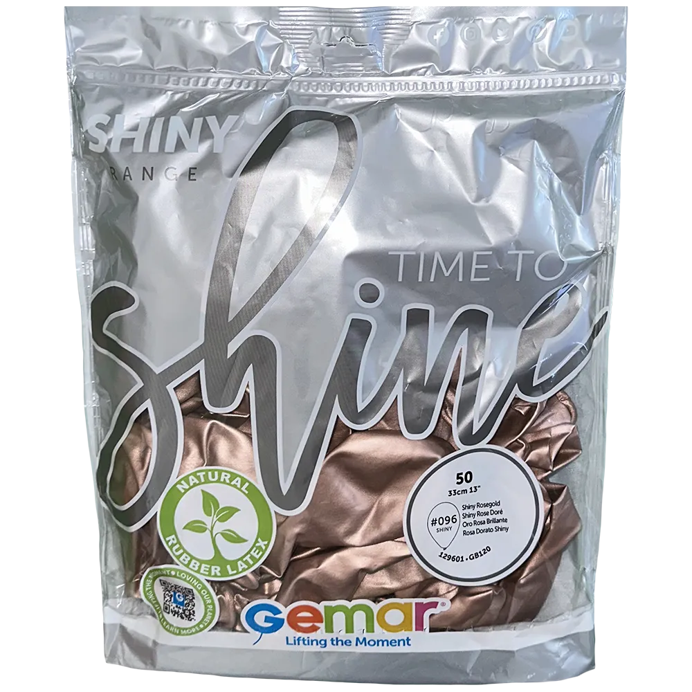 Baloane Latex 33cm Shiny Rose Gold GB120.96
