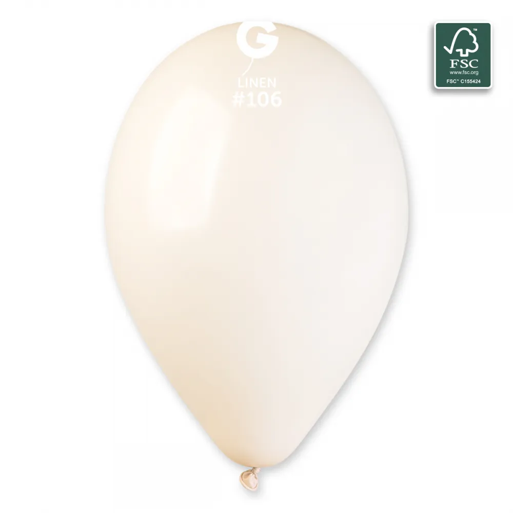 SET 250 Baloane latex 33cm Linen MAXI G120.106