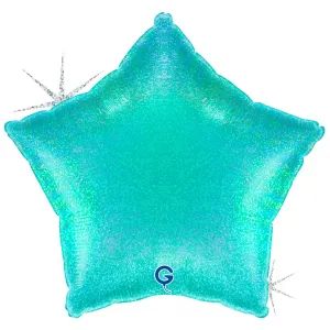 Balon Folie Stea Tiffany Holografica 46 cm Grabo