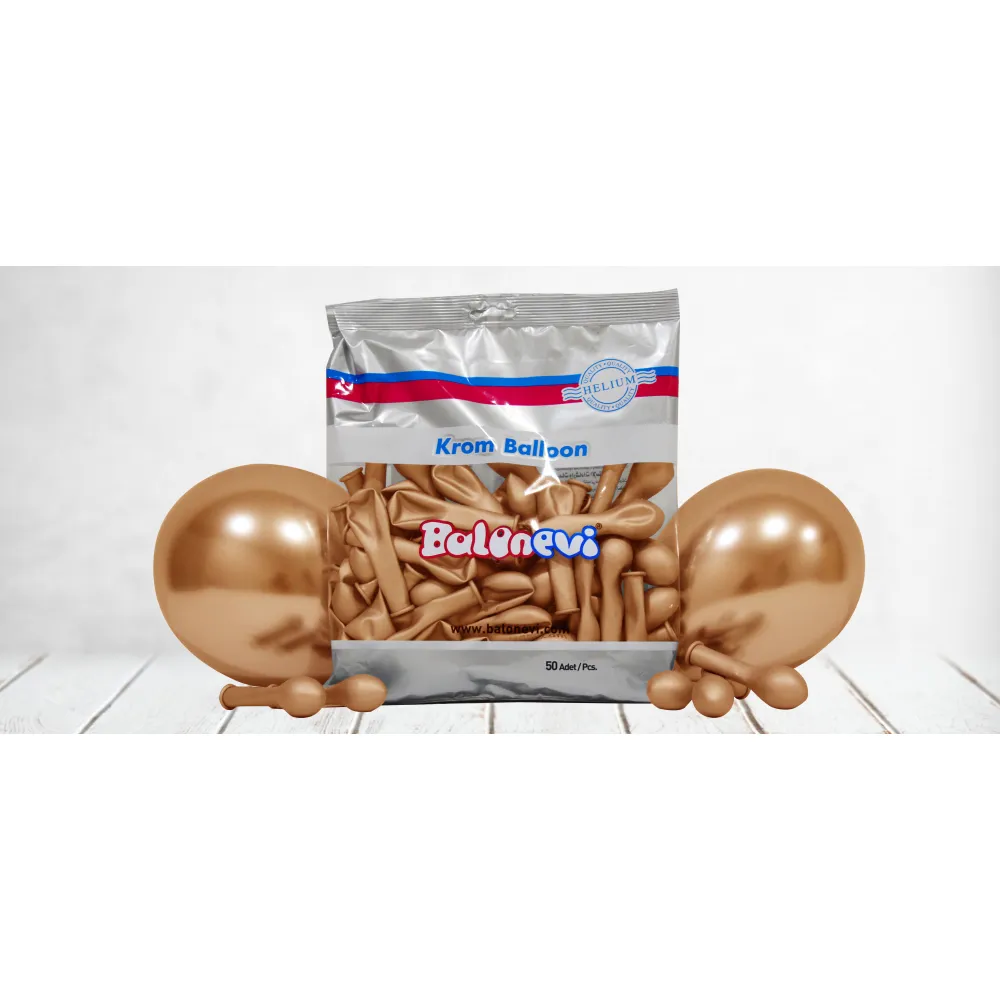 Baloane latex 15cm Chrome Culori Asortate