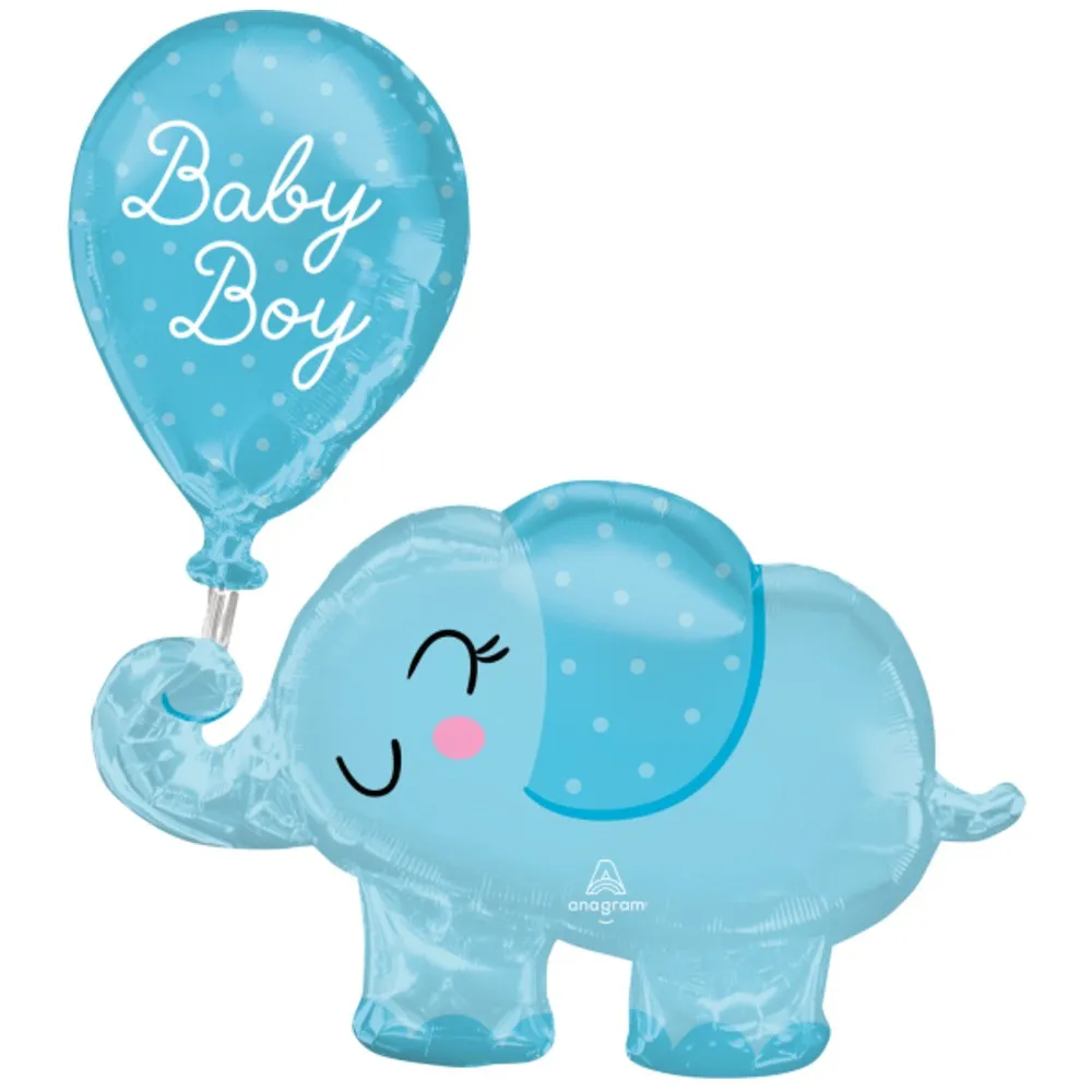Balon Folie Figurina Elefantel Baby Boy 73 x 78cm AMS 43123
