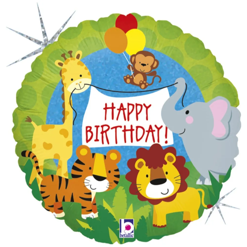 Balon Folie Rotund HB Jungle 46 cm Grabo