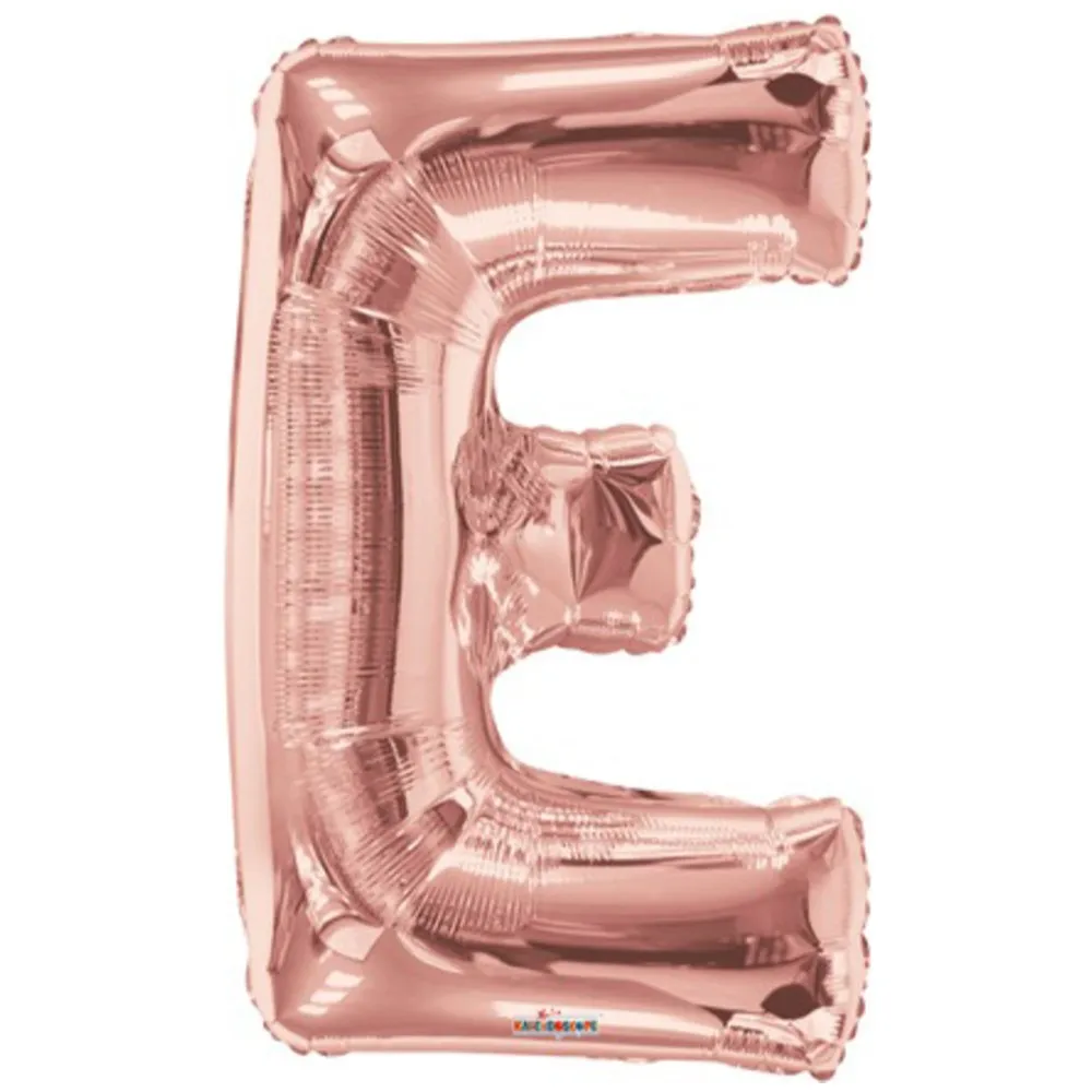 Balon folie litera E Rose-Gold 15614-34
