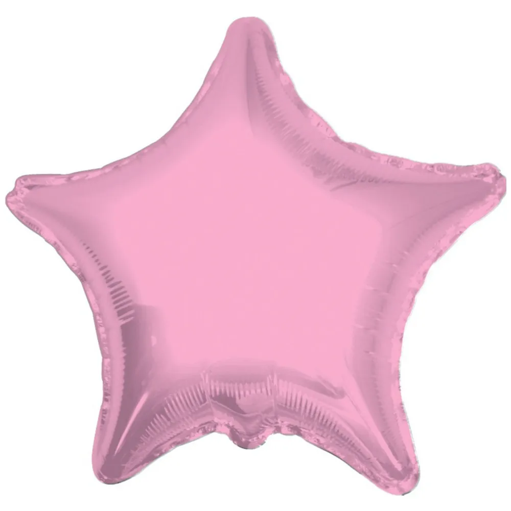 Balon folie 45 cm stea roz 17861