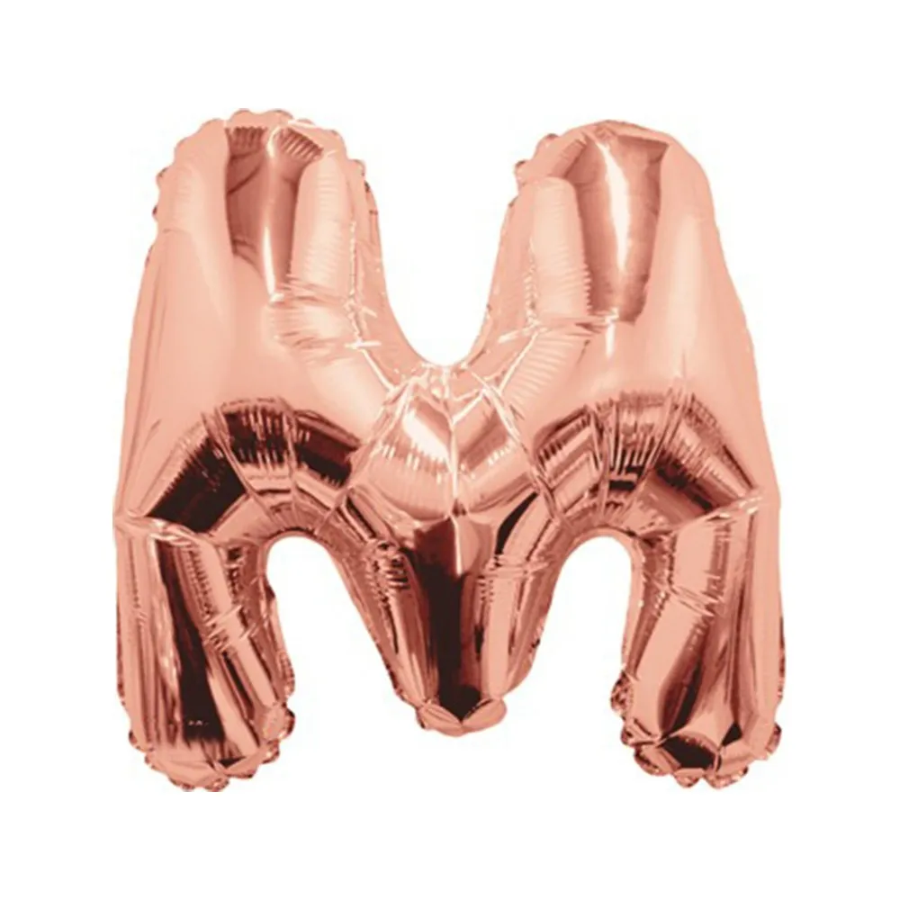 Balon folie 35cm litera M ROSE-GOLD 15662-14