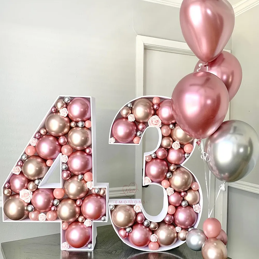 Baloane Latex Jumbo 80cm Shiny Roz GB30.91