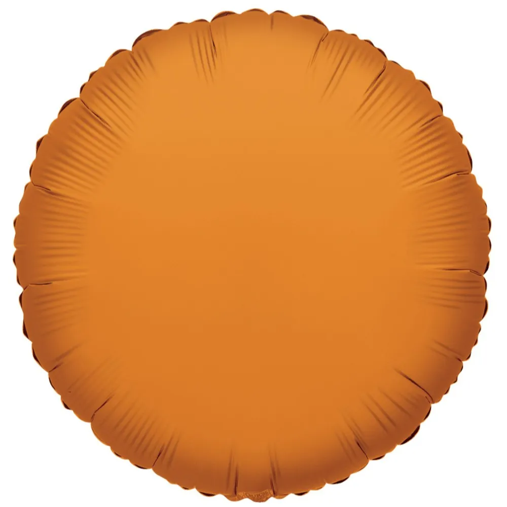 Balon folie 45 cm rotund portocaliu