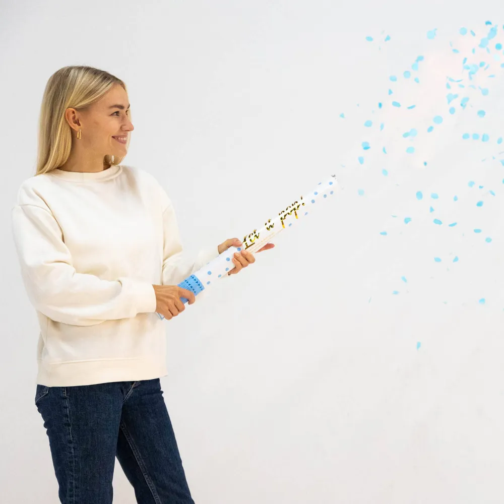 Tun Confetti Hartie Bleu 60cm