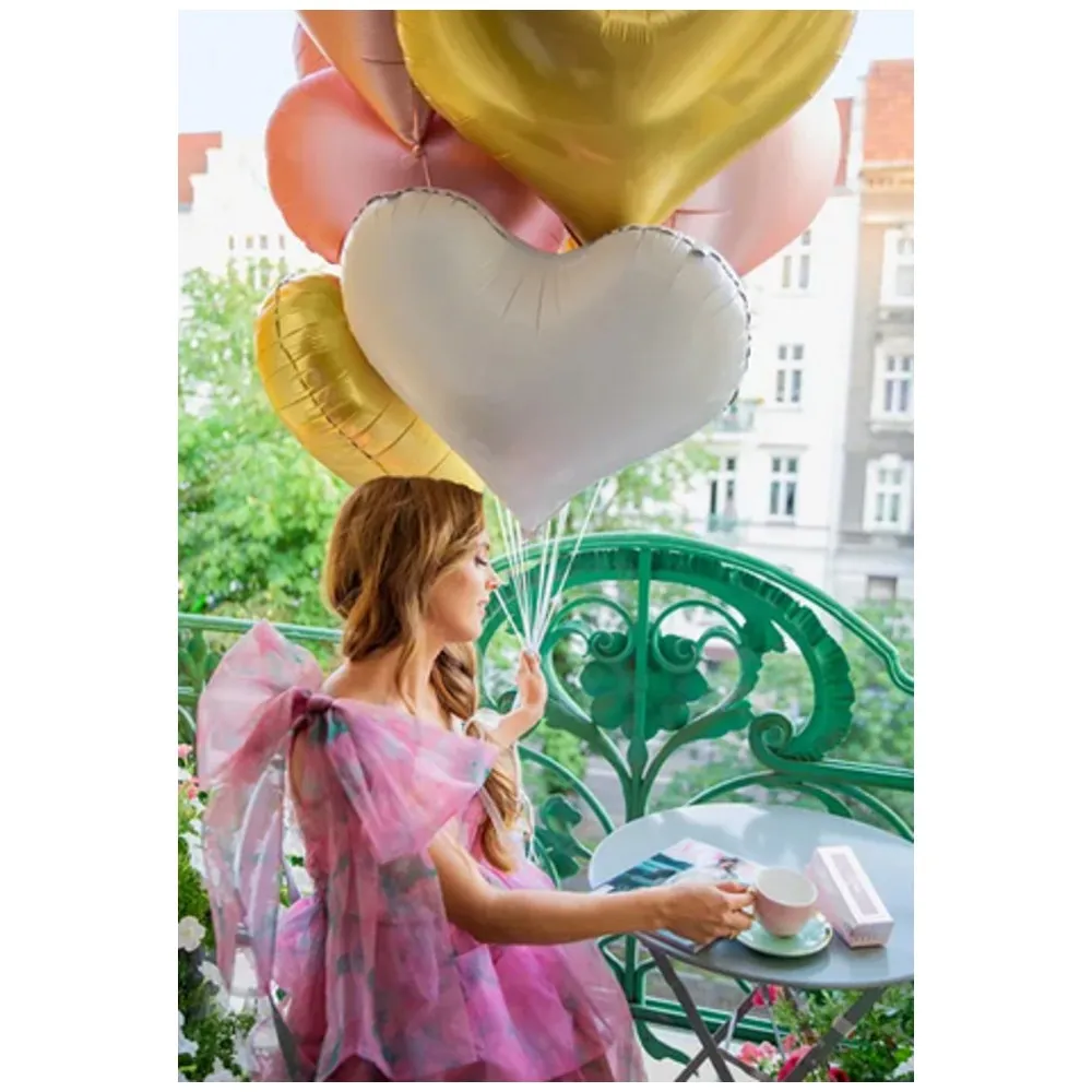 Balon Folie Inima Gold 75x64.5cm