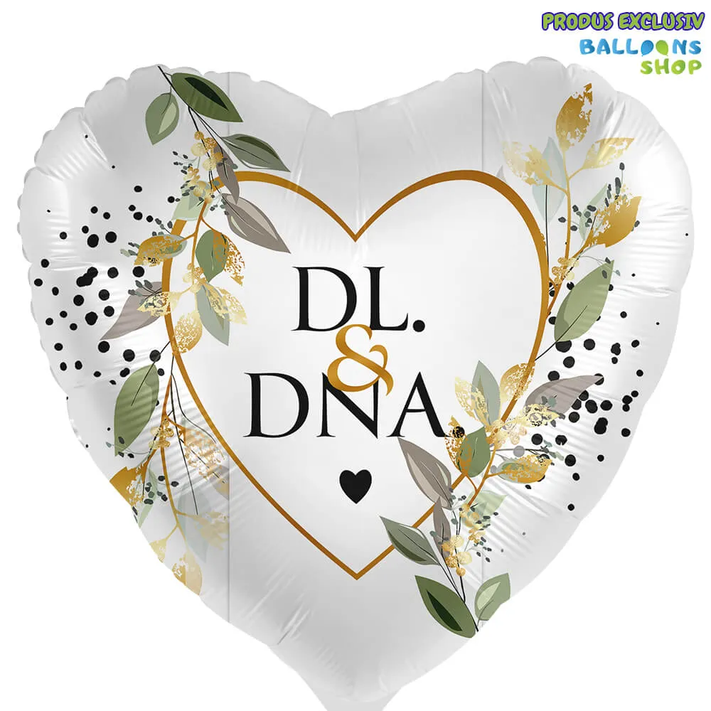 Balon Folie Inima DL. si DNA. 43cm