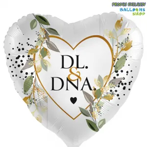 Balon Folie Inima DL. si DNA. 43cm