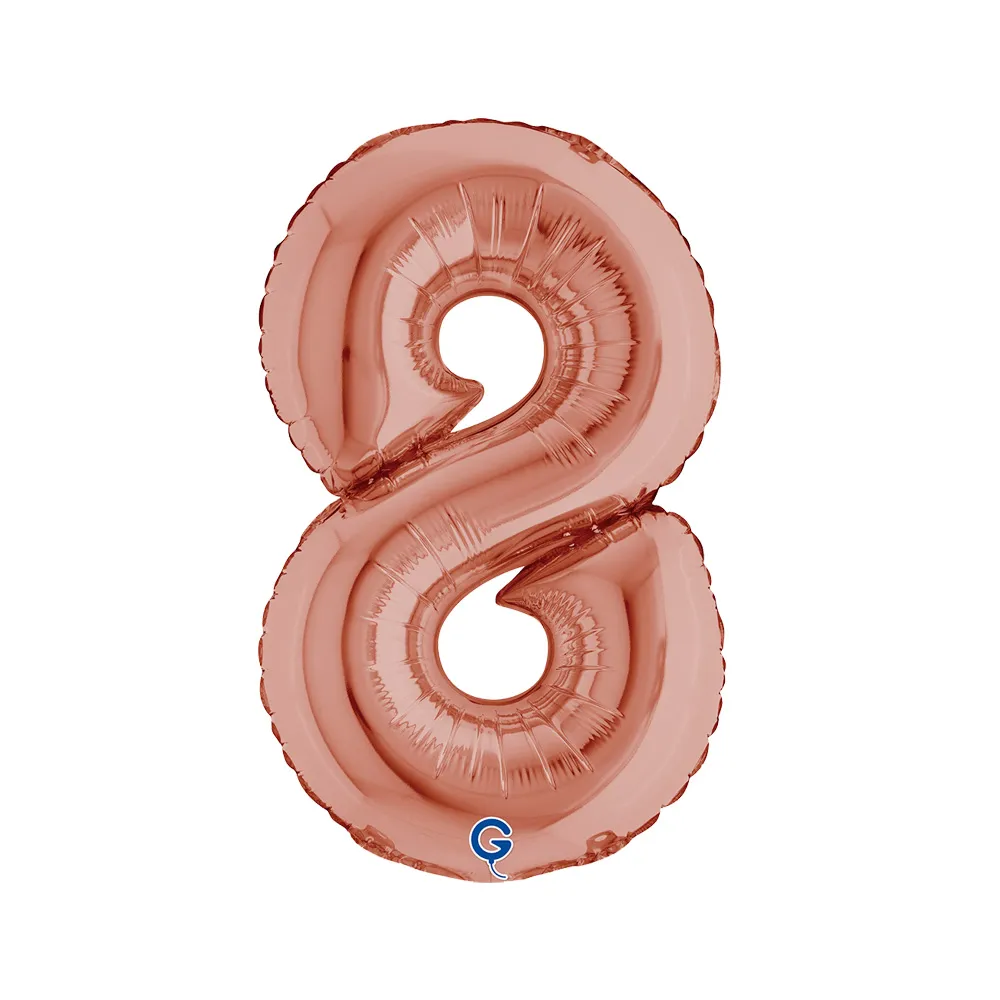 Balon Folie Cifra 8 Rose Gold 36cm