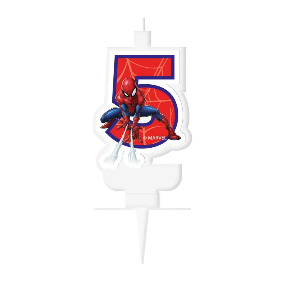 Lumanare Cifra 5 Spiderman World of Web