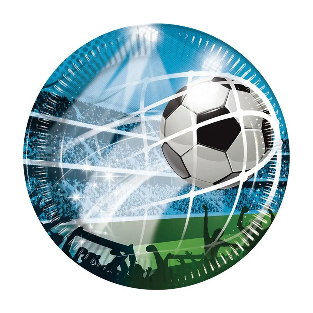 Set 8 Farfurii Petrecere 20cm Fotbal
