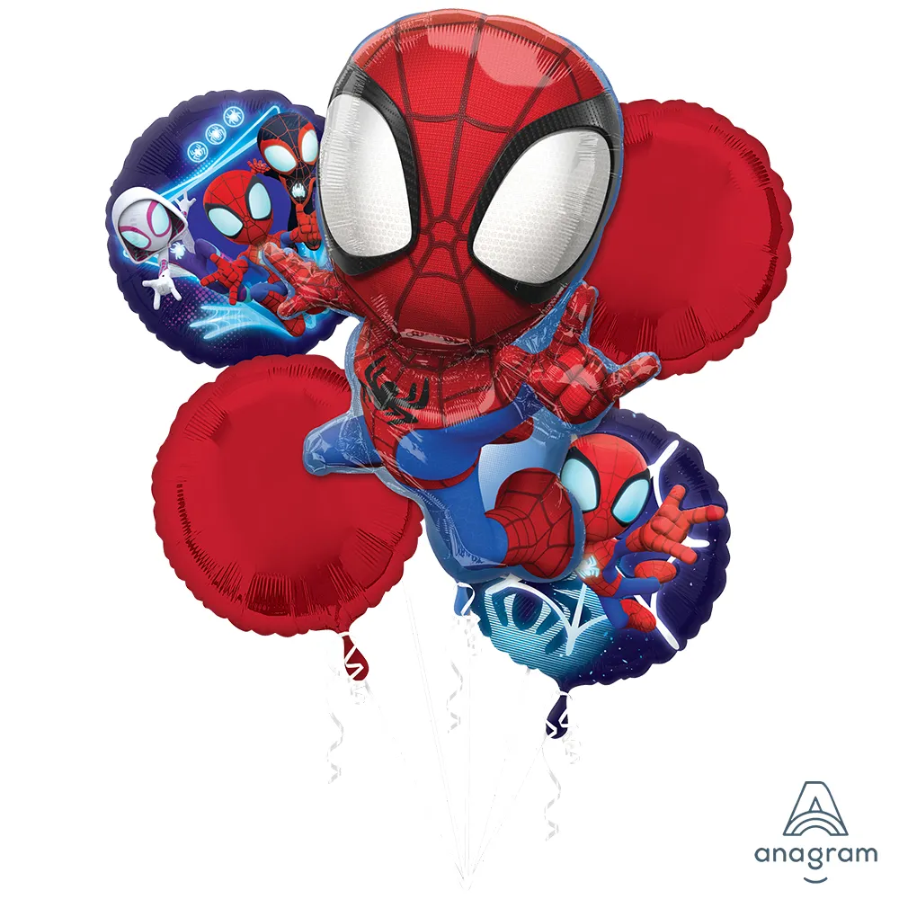 Buchet 5 Baloane Folie Spidey & His Amazing Friends ANAGRAM 48418