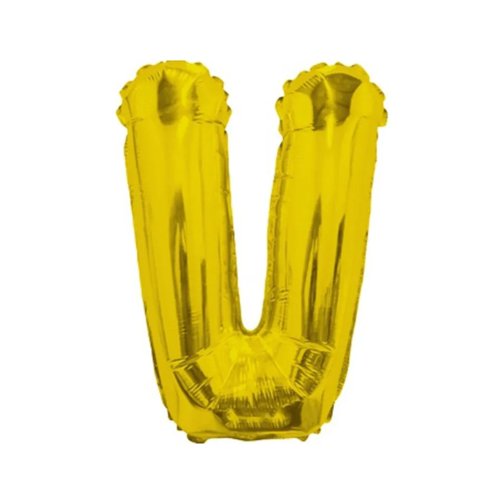 Balon folie 35cm Litera V AURIU 35090-14