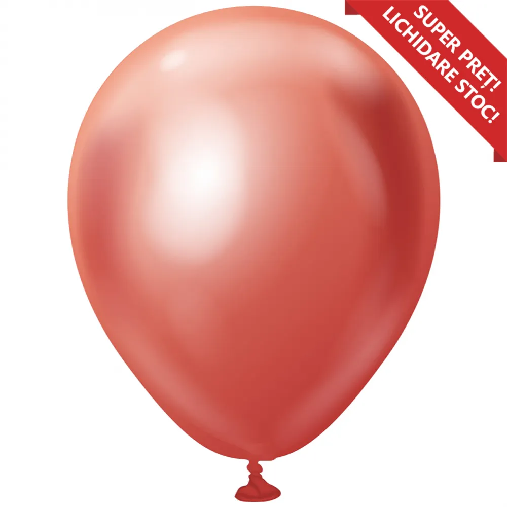 Baloane Latex Mirror 30cm Rosu CH110.53