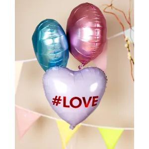 Balon Folie Inima #LOVE 45cm