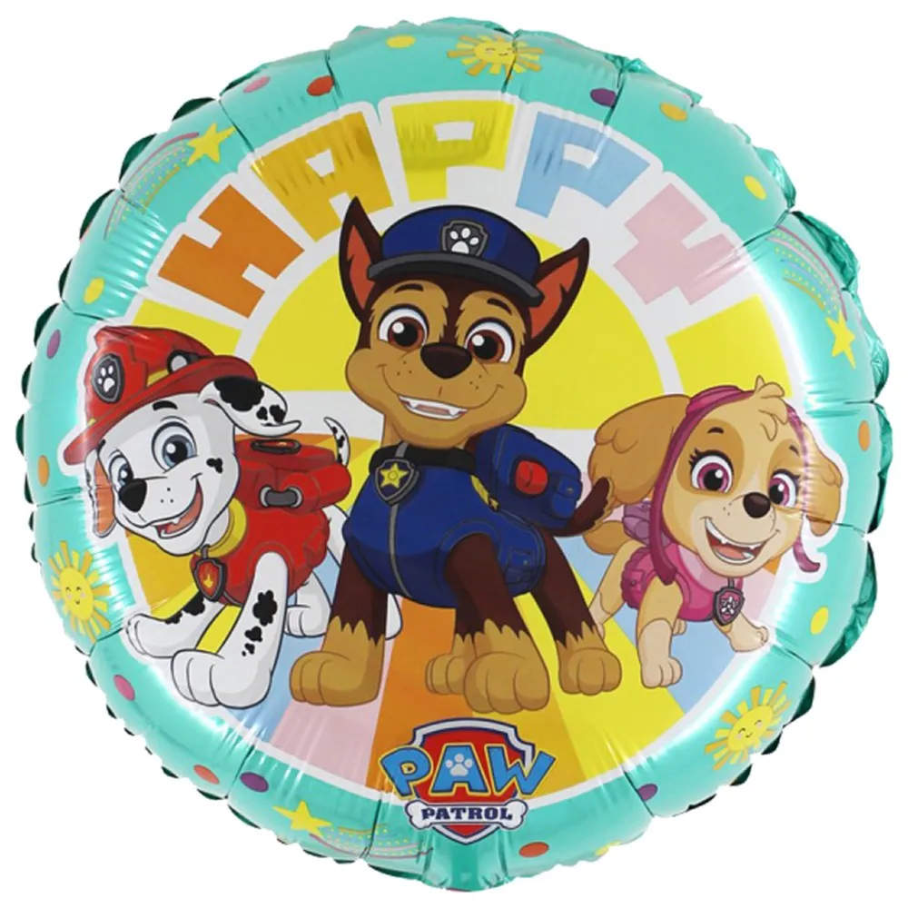 Balon Folie Rotund HB Patrula Catelusilor 2 fete 46cm Grabo