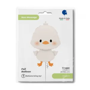 Balon Folie Figurina Ratusca Alba 64cm