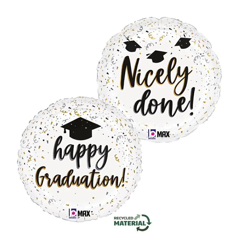 Balon Folie Happy Graduation Confetti 46cm