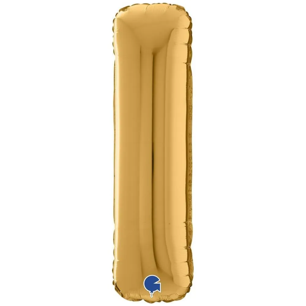 Balon Folie LITERA I Auriu 66 cm Grabo