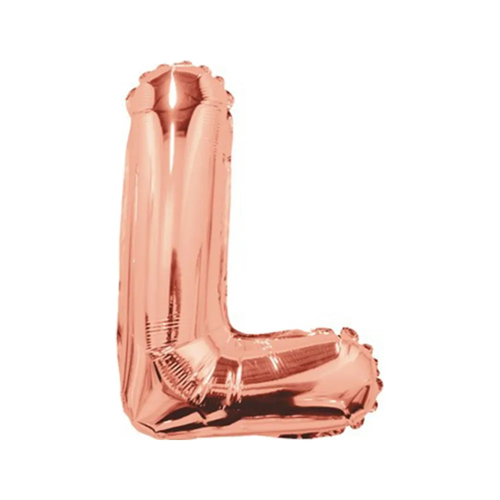 Balon folie 35cm litera L ROSE-GOLD 15661-14
