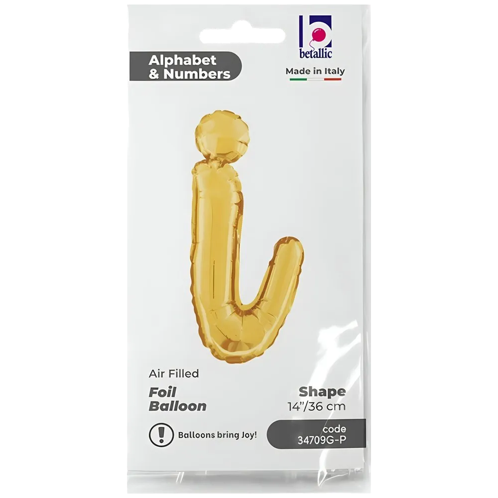 Balon Folie LITERA (AER) SCRIPT I Auriu 35 cm Grabo