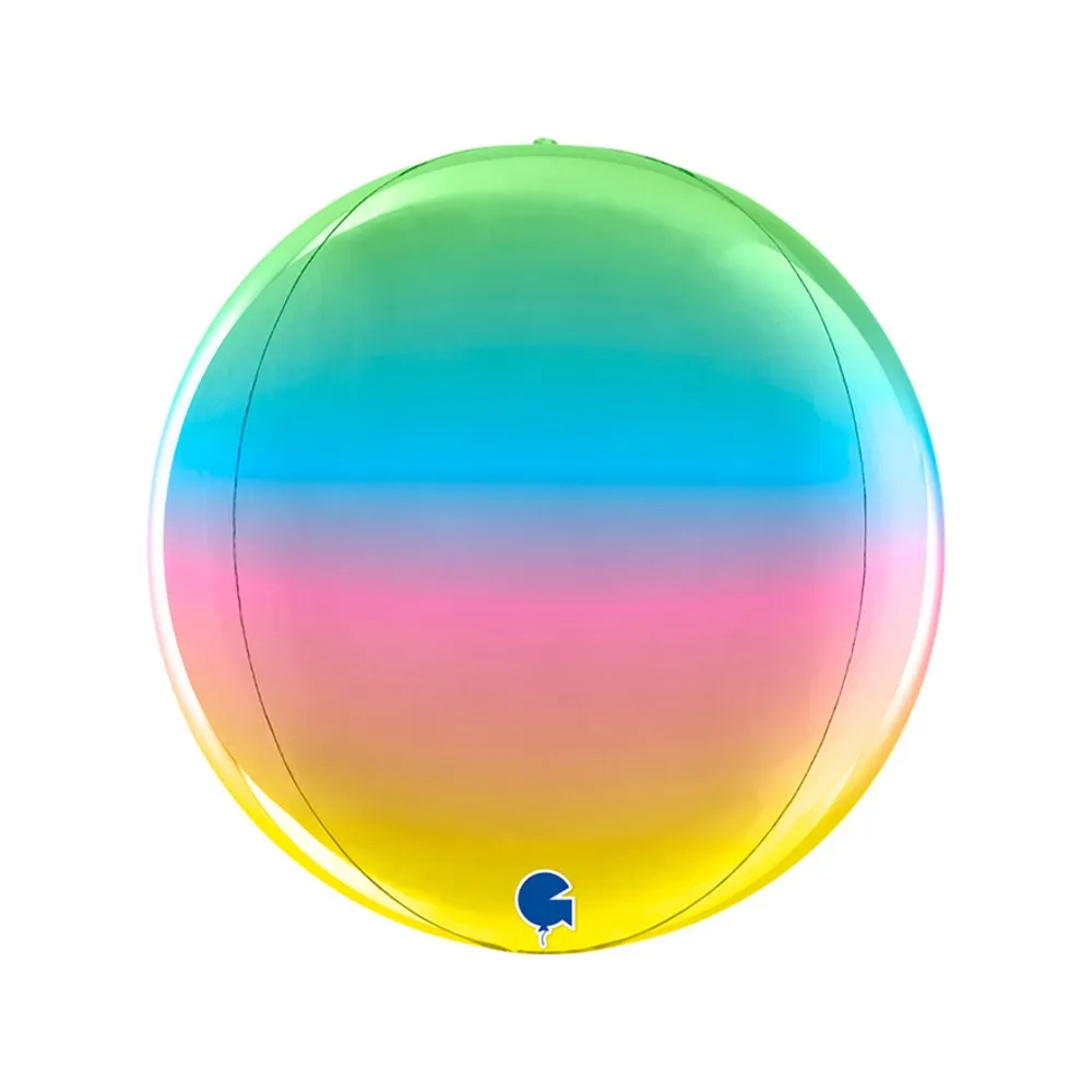 Balon Folie Sfera 4D Curcubeu 29 cm Grabo
