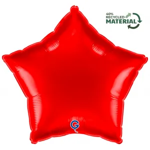 Balon Folie Stea Rosie 46 cm Grabo