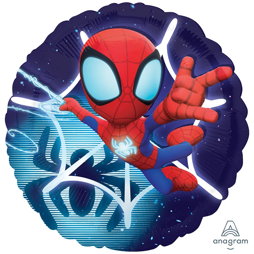 Balon Folie Rotund Spidey & His Amazing Friends 45cm ANAGRAM 48416