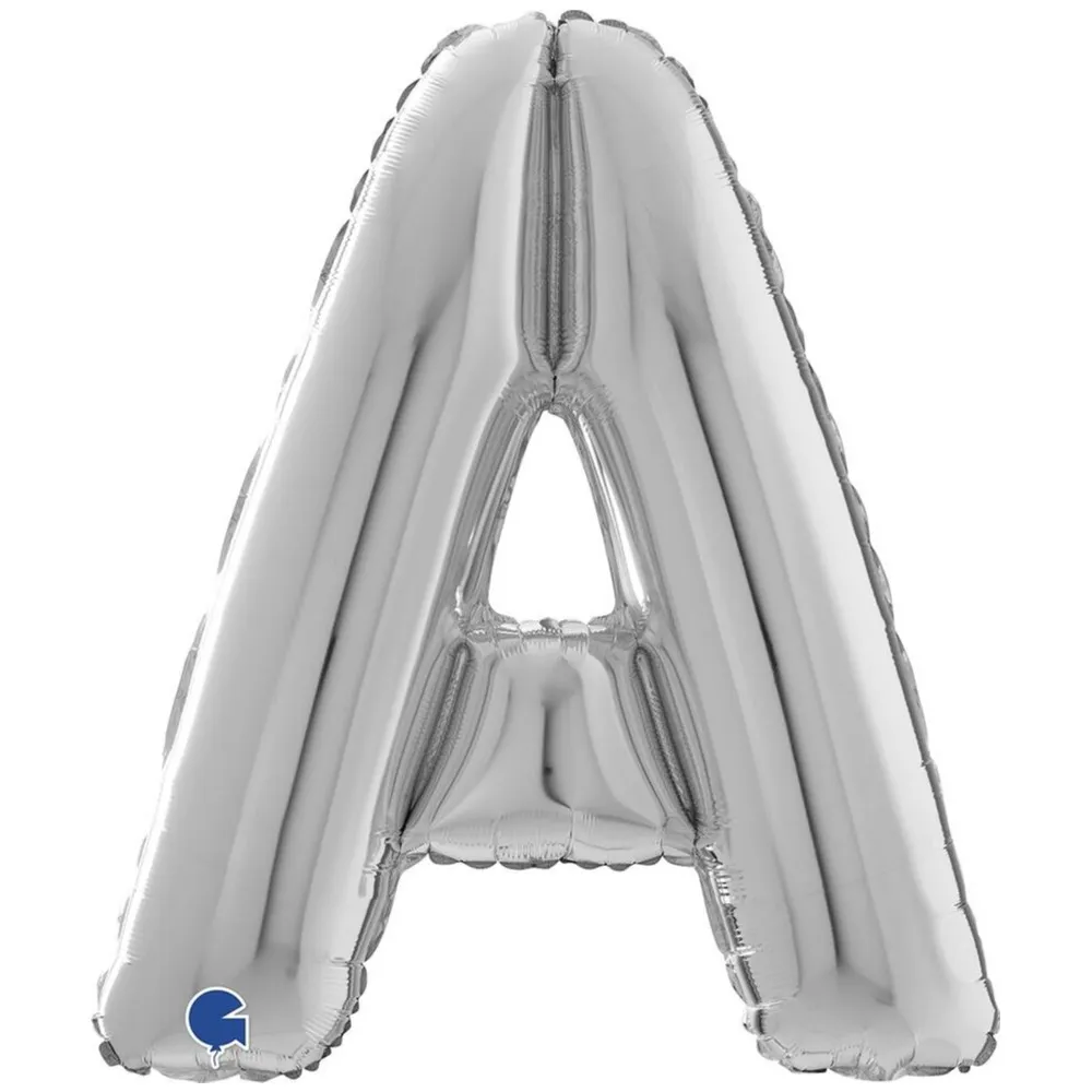 Balon Folie LITERA A Argintiu 66 cm Grabo