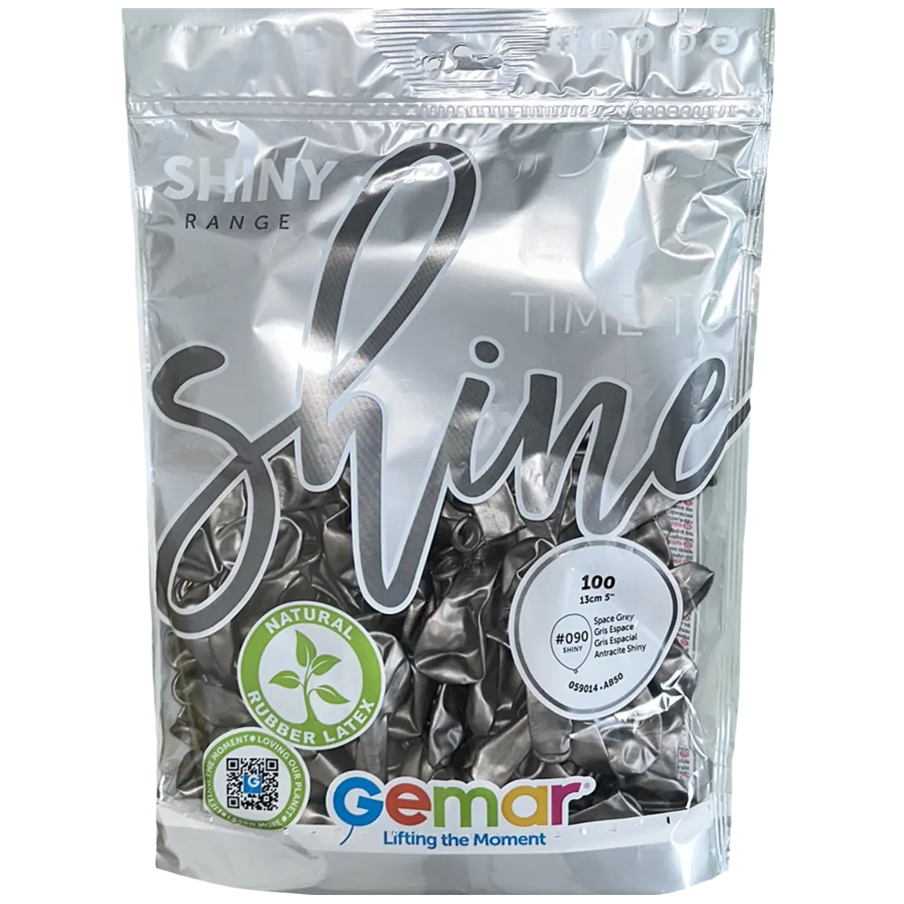 Baloane Latex 13cm Shiny Space Grey AB50.90
