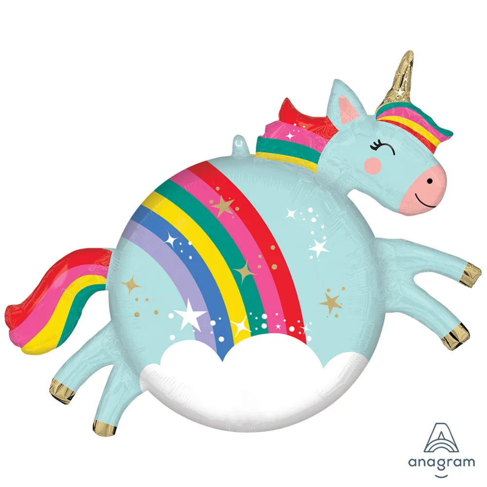 SuperShape Balon Folie Roly Polies Unicorn Magic 60x73cm ANAGRAM 4893701
