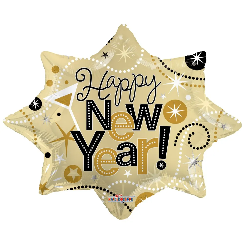 Balon Folie Explosion Happy New Year 70cm