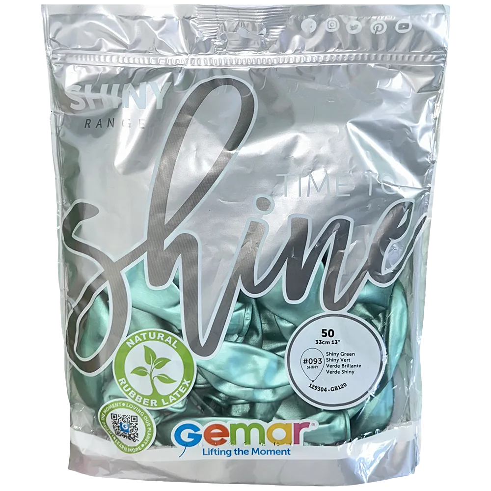 Baloane Latex 33cm Shiny Verde GB120.93