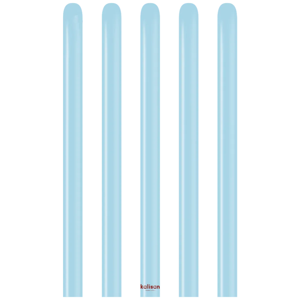 SET 50 Baloane modelaj Macaron Blue Nozzle Up 152 x 2.5 cm 160M 3001