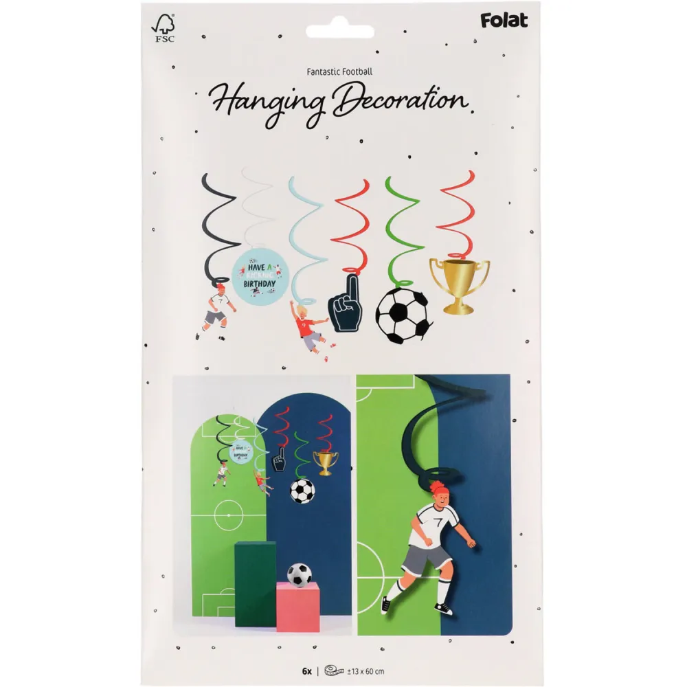 Set 6 Accesorii decorative Fotbal
