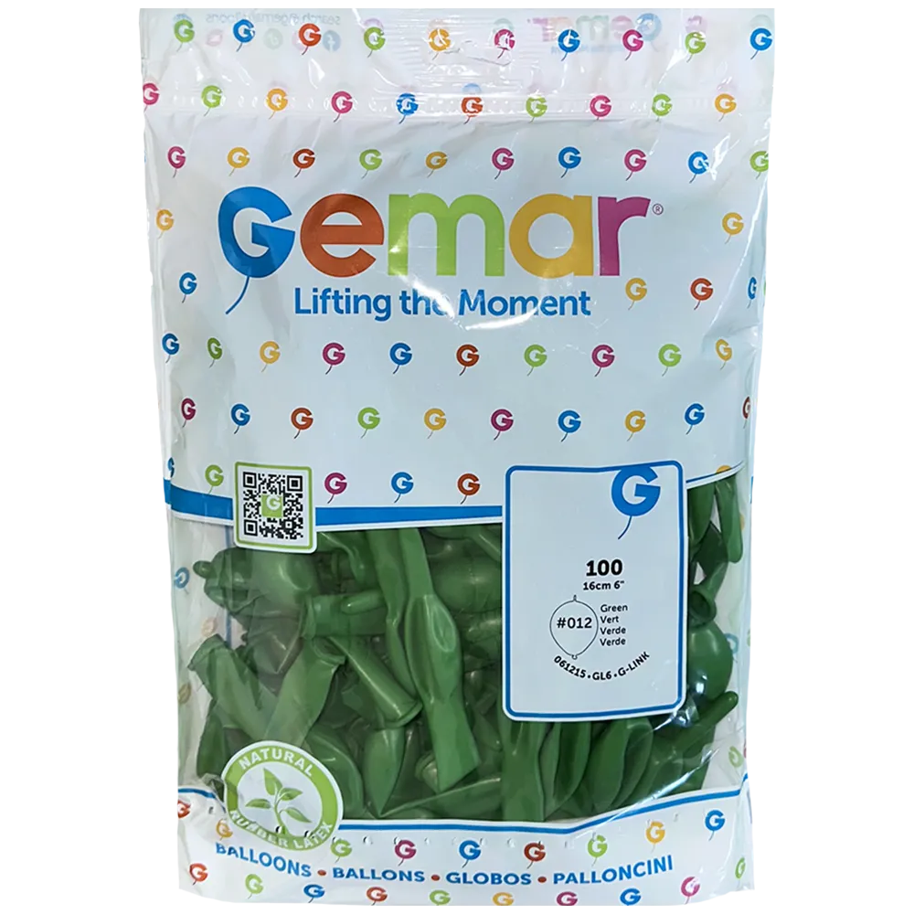Baloane Latex G-Link 16cm Standard Verde GL6.12
