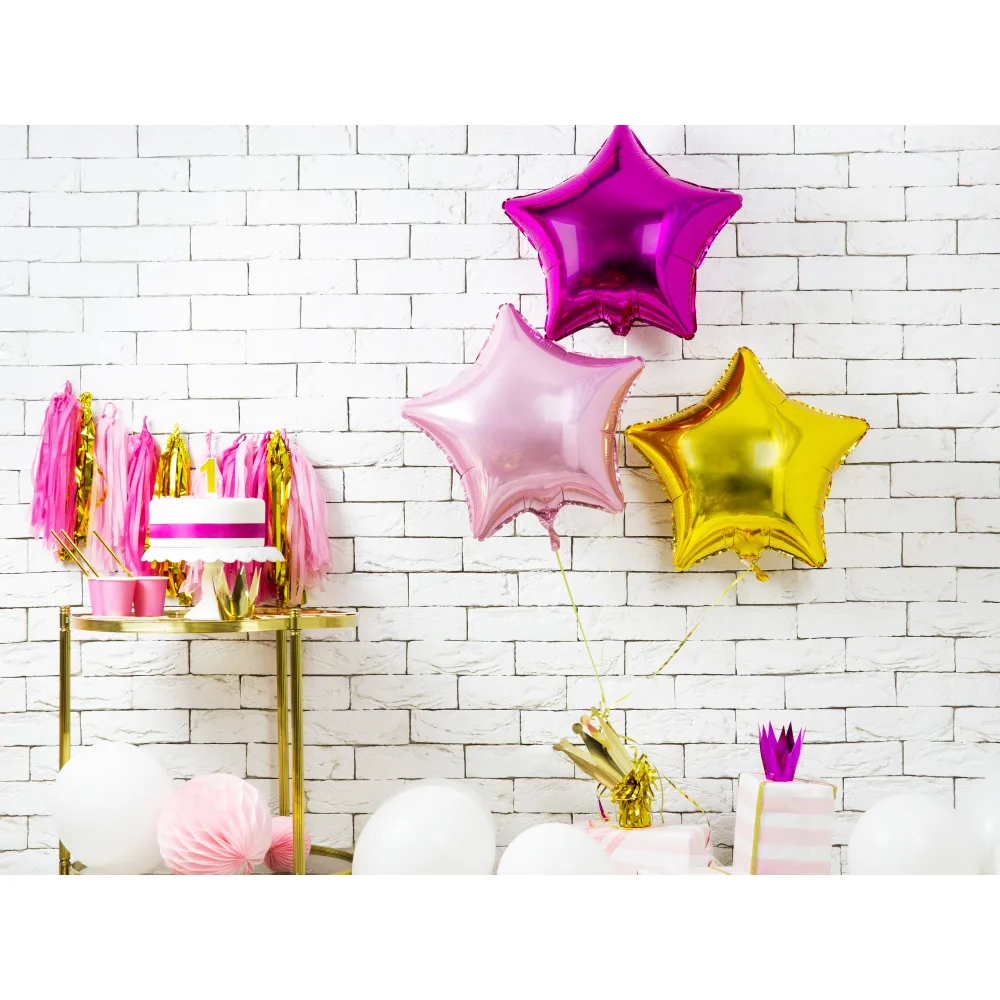 Balon folie Stea Roz 45cm PDC1054