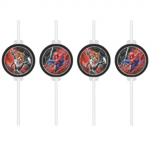 Set 4 Paie de Bautura cu medalion Spiderman World of Web