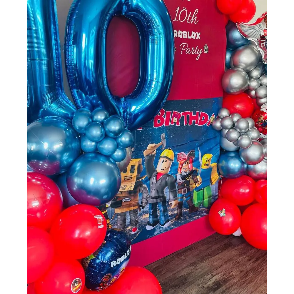 Balon Jumbo Latex 45cm Blue Mirror 5005 Kalisan