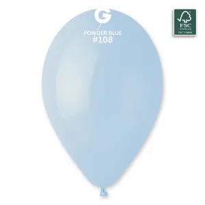 SET 250 Baloane latex 33cm Powder Blue MAXI G120.108
