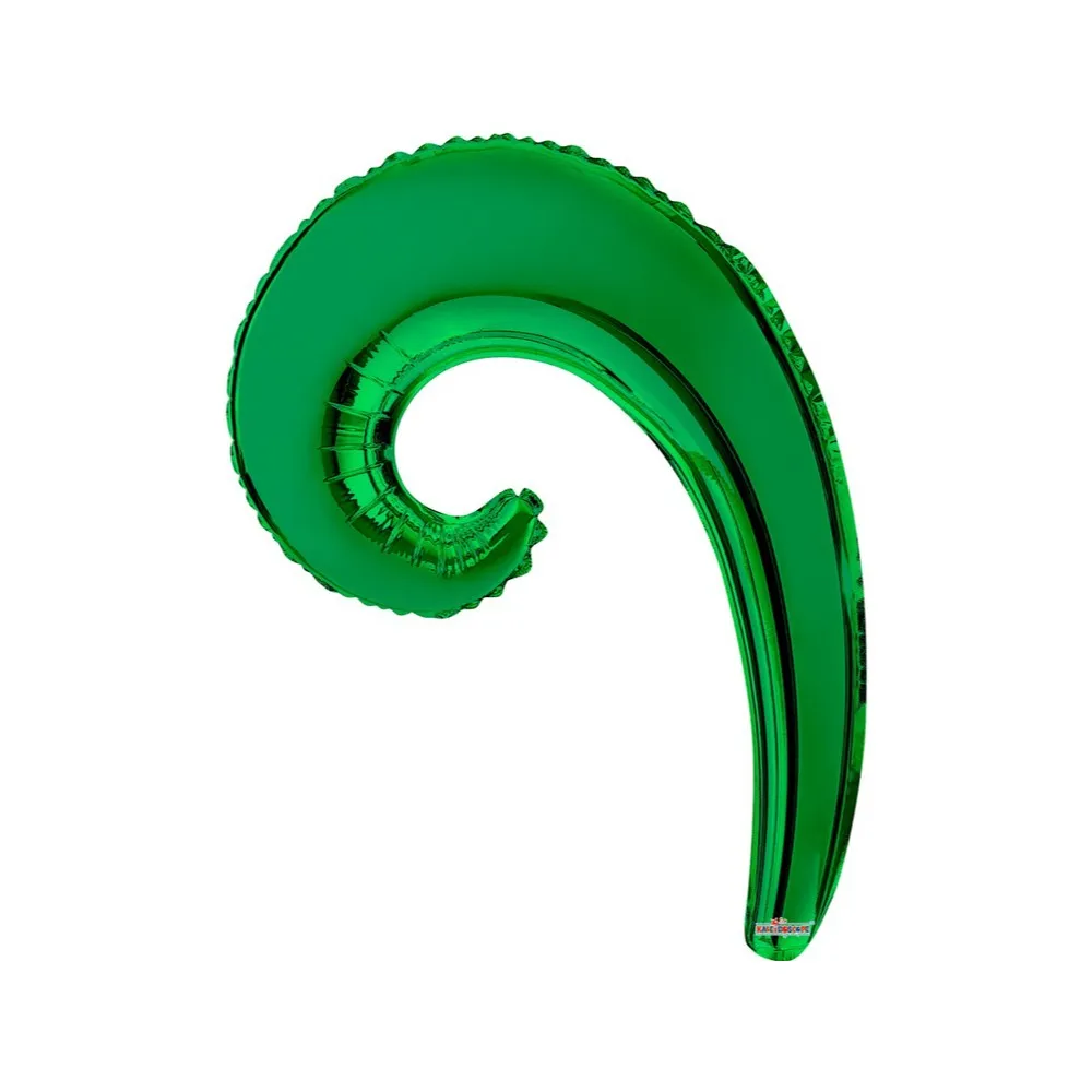 Balon Folie 35cm Val Curly Verde 19960
