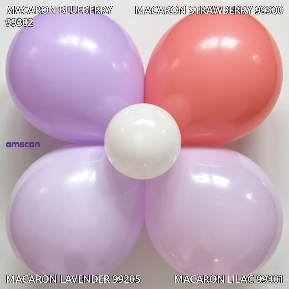Baloane Latex Macaron Strawberry 13cm Amscan 9906925