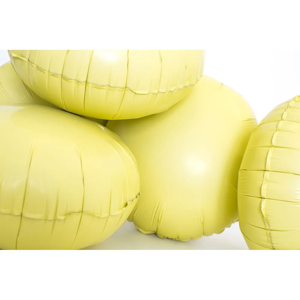 Balon Folie Rotund Galben Mat 46cm