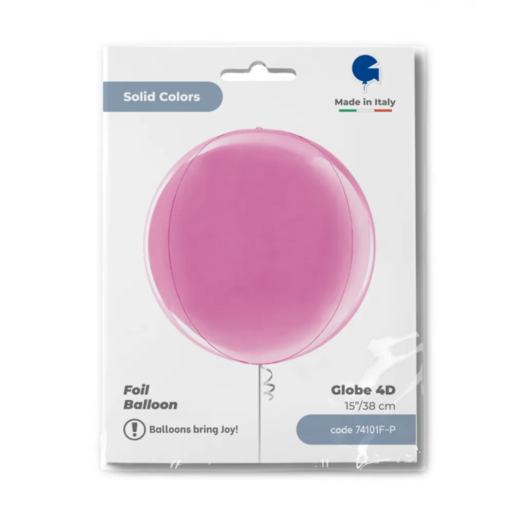 Balon Folie Sfera 4D Fucsia 38 cm Grabo